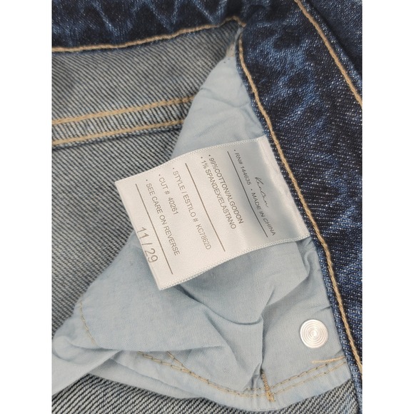 KanCan Mom Jeans Women's 11/29 High Rise Tapered Distressed Cuffed‎ NWT - Picture 5 of 7